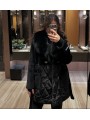 Puffer with Alcantara Fabric Collar and Original Fox Fur